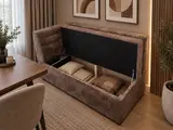Кушетка «Куба» полуугловая - Горький трюфель - фото 2